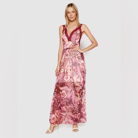 New GUESS Chrissy Maxi Dress SZ S - Picture 5 of 9